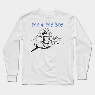 father and son fist bump Long Sleeve T-Shirt